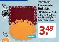 Aldi Süd HOME CREATION Platzsets oder Tischläufer Angebot