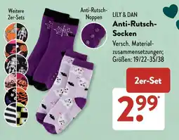 Aldi Süd LILY & DAN Anti-Rutsch-Socken Angebot