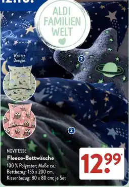 Aldi Süd NOVITESSE Fleece-Bettwäsche Angebot