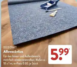 Aldi Süd DECO CRAFT Allzweckvlies Angebot