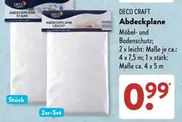 Aldi Süd DECO CRAFT Abdeckplane Angebot