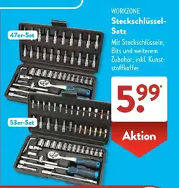 Aldi Süd WORKZONE Steckschlüssel-Satz Angebot