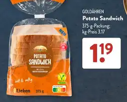 Aldi Süd Goldähren Potato Sandwich Angebot