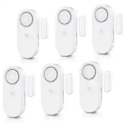 Netto Marken-Discount Bearware 6x Fensteralarm 120 dB, Tür- & Fenster-Sensor, Einbruchschutz, Alarmanlage, mit Batterien Angebot