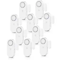 Netto Marken-Discount Bearware 10x Fensteralarm 120 dB, Tür- & Fenster-Sensor, Einbruchschutz, Alarmanlage, mit Batterien Angebot