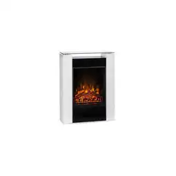 Netto Marken-Discount Studio 5 Elektrischer Kamin Heizlüfter 900/1800 W Fernbedienung Weiß Angebot