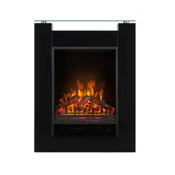 Netto Marken-Discount Studio 5 Elektrischer Kamin Heizlüfter 900/1800 W Fernbedienung Schwarz Angebot