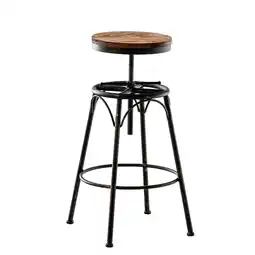 Netto Marken-Discount TPFLiving Barhocker Bean Holzsitz Gestell Bronze Angebot