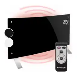 Netto Marken-Discount Bornholm Curved Konvektions-Heizgerät Thermostat Timer 2000W Schwarz Angebot