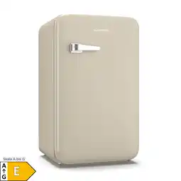 Netto Marken-Discount Audrey Evo Mini Kühlschrank 90L Retro-Design leise kompakt 3 Farben Creme 90 Liter Angebot