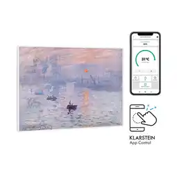 Netto Marken-Discount Wonderwall Air Art Smart Infrarotheizung 80x60cm 500W Wandmontage Sonnenaufgang Angebot
