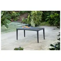 Netto Marken-Discount Allibert Girona Tisch Anthrazit - wetterfest, Garten, Outdoor Final Sale Angebot