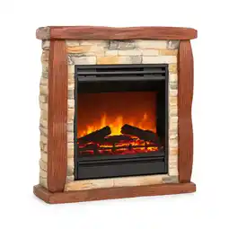 Netto Marken-Discount Lienz Elektrischer Kamin 1800W Steindekor Polystone Fernbedienung Steinoptik/Rotbraun Angebot