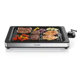 Netto Marken-Discount Arendo Tischgrill, Edelstahl Elektrogrill, bis 250 Grad, elektrisch, Antihaftbeschichtung, schwarz Angebot