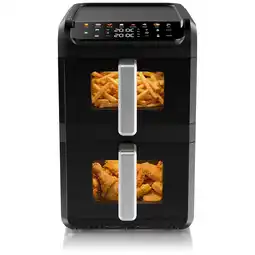 Netto Marken-Discount Arendo, Heißluftfritteuse Doppelstock 10 L (4+6 L), 2700 W, Dual-Zone, schwarz Angebot