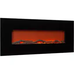 Netto Marken-Discount Lausanne Long Elektrischer Kamin 1600W 2 Heizstufen 128 cm Schwarz Angebot