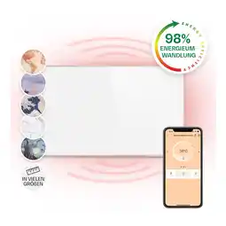 Netto Marken-Discount Wonderwall Smart Infrarotheizung 60x100cm App 600W Wochentimer IP24 600 W Angebot