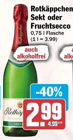 HIT Rotkäppchen Sekt oder Fruchtsecco Angebot