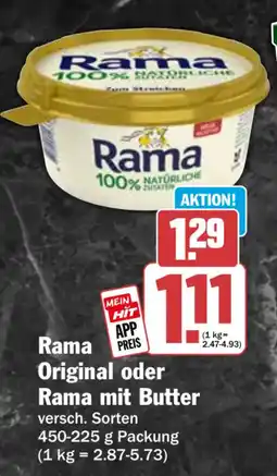 HIT Rama Original oder Rama mit Butter Angebot