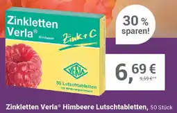 Alliance Healthcare Zinkletten Verla Himbeere Lutschtabletten Angebot