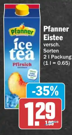 HIT Pfanner Ice Tea Pfirsich Angebot