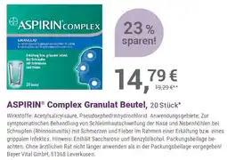 Alliance Healthcare ASPIRIN Complex Granulat Beutel Angebot