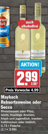 HIT Maybach Rebsortenweine oder Secco Angebot