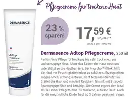 Alliance Healthcare Dermasence Adtop Pflegecreme Angebot
