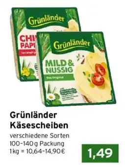 CAP Markt Grünländer Käsescheiben Angebot