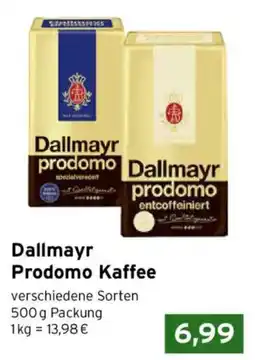 CAP Markt Dallmayr Prodomo Kaffee Angebot