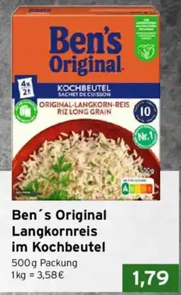 CAP Markt Ben's Original Langkornreis im Kochbeutel Angebot