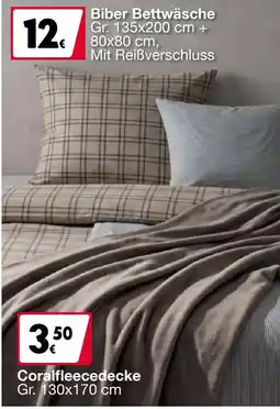 Woolworth Biber Bettwäsche Angebot