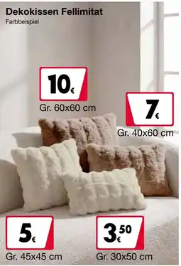 Woolworth Dekokissen Fellimitat Angebot