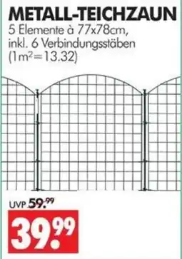 Wreesmann METALL-TEICHZAUN Angebot