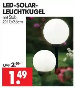 Wreesmann LED-SOLAR-LEUCHTKUGEL mit Stab Angebot