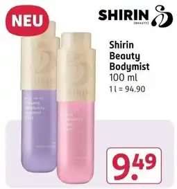 Rossmann Shirin Beauty Bodymist Angebot