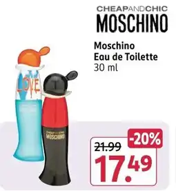 Rossmann Moschino Eau de Toilette Angebot