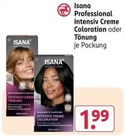 Rossmann Isana Professional Intensiv Creme Coloration oder Tönung Angebot