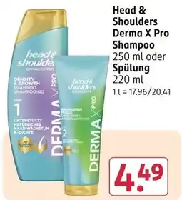 Rossmann Head & Shoulders Derma X Pro Shampoo Angebot