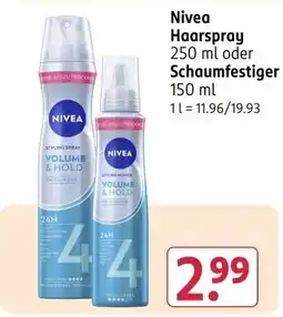 Rossmann Nivea Haarspray Angebot