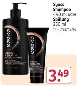 Rossmann Syoss Shampoo Angebot