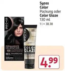 Rossmann Syoss Color Color Glaze Angebot