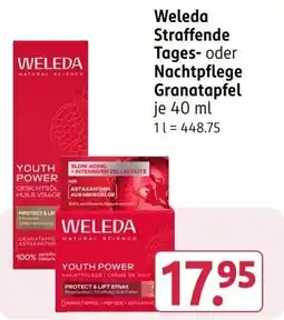Rossmann Weleda Straffende Tages- oder Nacht Pflege Granatapfel Angebot