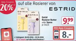Rossmann Estrid Rasierer Butter oder Space Angebot