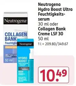 Rossmann Neutrogena Hydro Boost Ultra Feuchtigkeits-serum Angebot