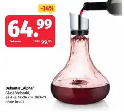 Segmüller Dekanter „Alpha“ Angebot