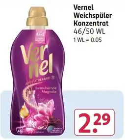 Rossmann Vernel Weichspüler Konzentrat Angebot