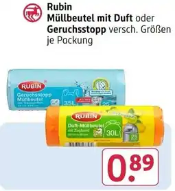 Rossmann Rubin Müllbeutel mit Duft Angebot