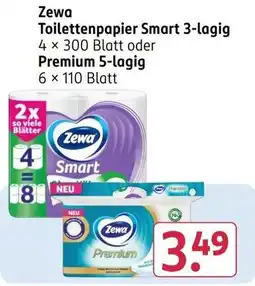 Rossmann Zewa Toilettenpapier Smart 3-lagig Angebot