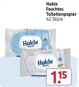 Rossmann Hakle Feuchtes Toilettenpapier Angebot